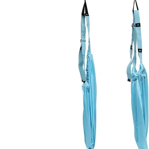 1Pc Elastic Stretch Handstand Rope Multifunctional Yoga Pull Strap for Flexibility Training Lower Waist Stretching and Aerial Yoga Exercises with Cushioning Mat