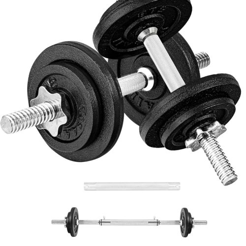 Old School Adjustable Dumbbell Set with Weight Plates, Star Lock Collars/Connector, 40lbs to 200lbs Adjustable Weight Plates Set